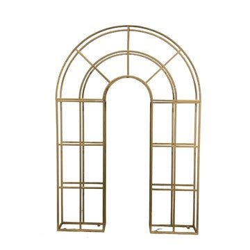 Gold Round Metal Arch For Wedding Decor