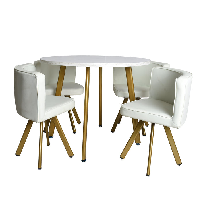 White Dining Table With Chairs