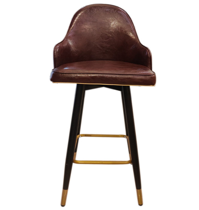 Brown Black Antique Bar Chair For Decor