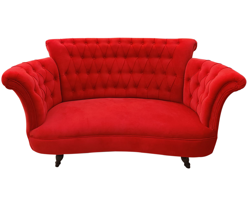 Red Couple Sofa For Wedding and Event Decor