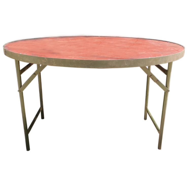 Red Rounded Console Tent Table For Wedding Decor