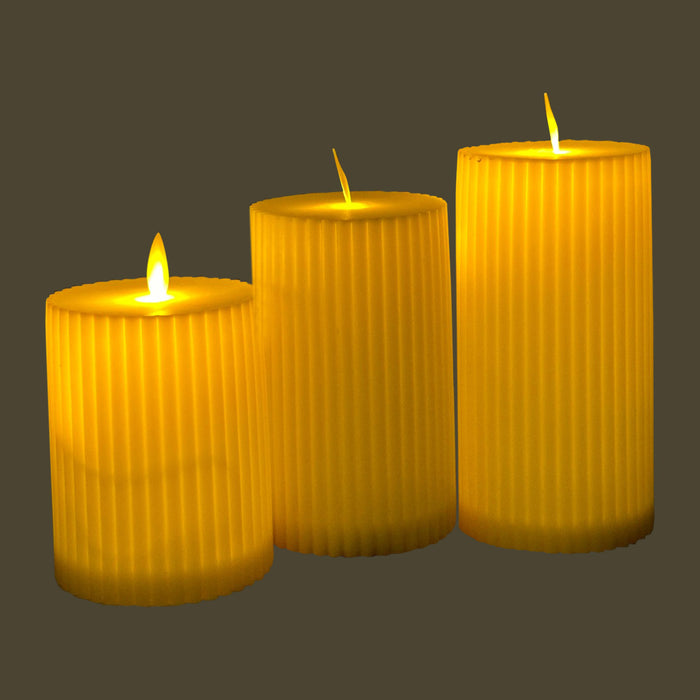 Engraved Stripes Candle For Home (Living Room, Bedroom), Wedding and Event Decor