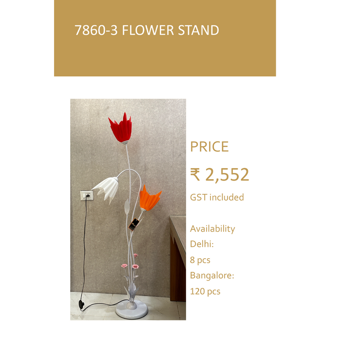 Flower Light Stand For Home, Wedding, Event, Office Decor