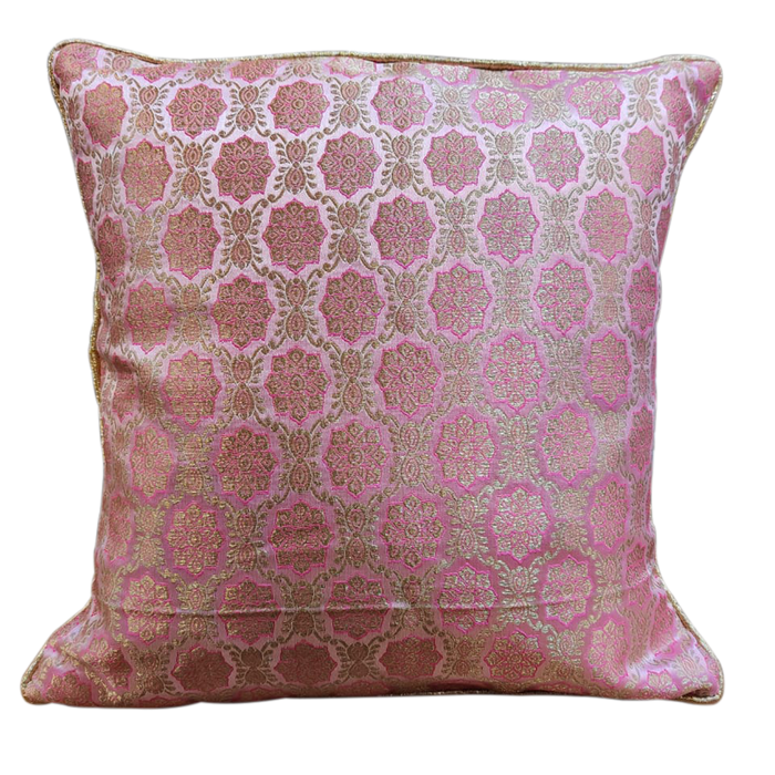 Banarasi Fabric Cushion Covers | Set Of 5 Pcs