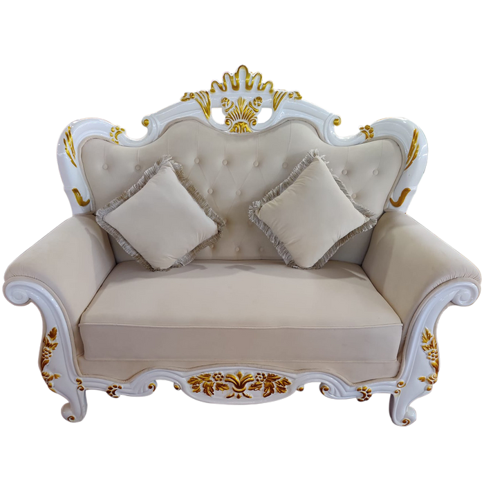 Light Peach Couple Sofa For Wedding and Banquet