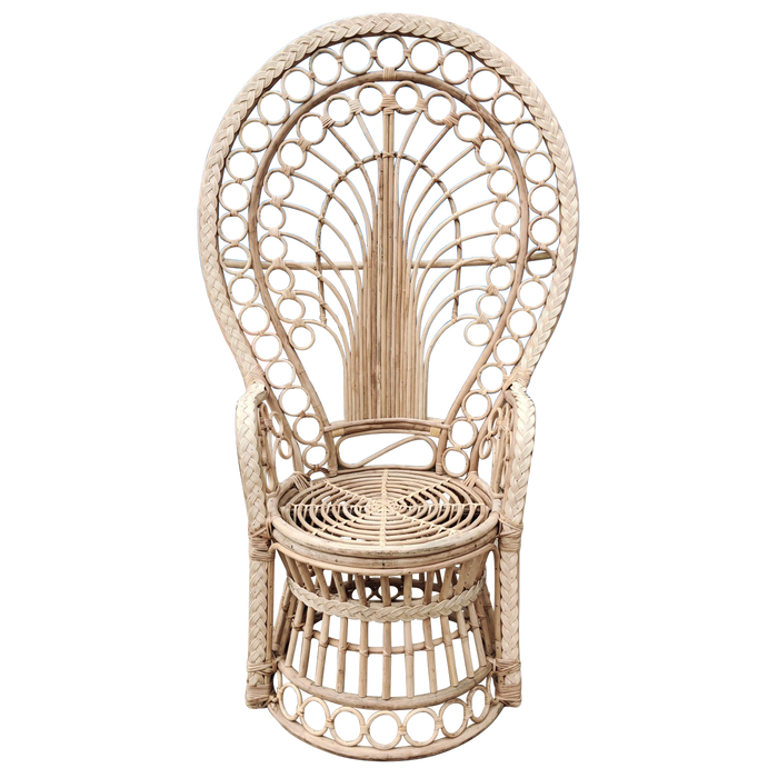 Wooden Chair For Decor | Elegant Design, Smooth Finishing (Wood, Dark Peach)