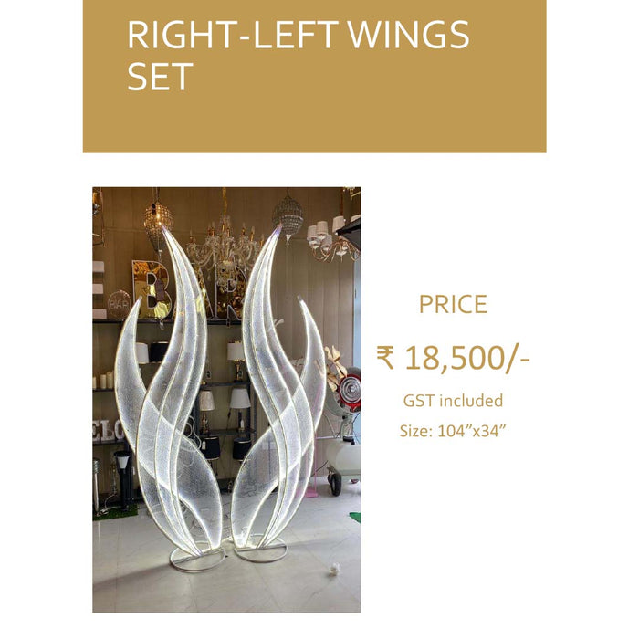 Right-Left Wings Set For All Kinds Of Decor Prospective