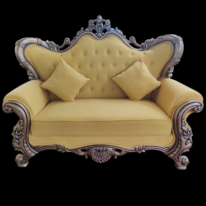 Yellow Couple Sofa For Wedding Decor