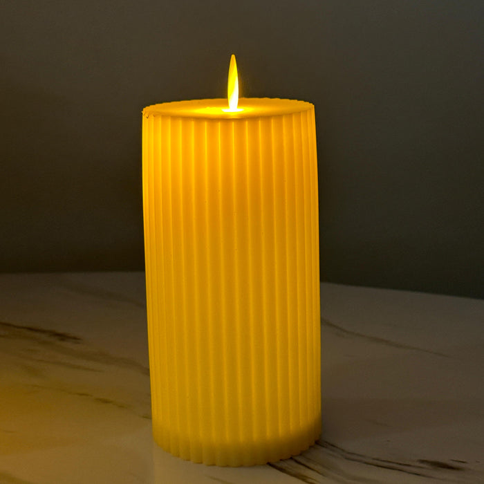 Engraved Stripes Candle For Home (Living Room, Bedroom), Wedding and Event Decor