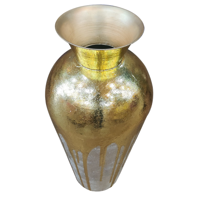 Silver Copper Flower Pot/Vase For Decor