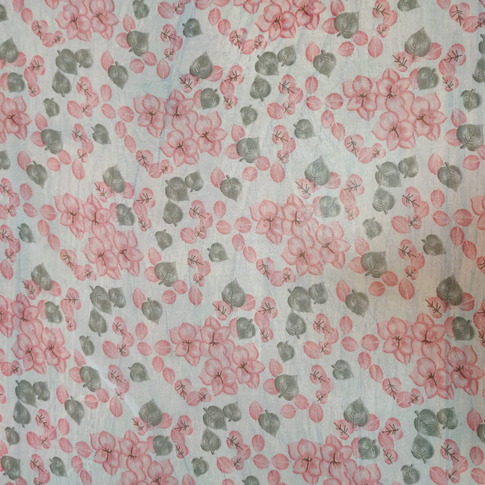 Georgette Floral Print Fabric For Decor
