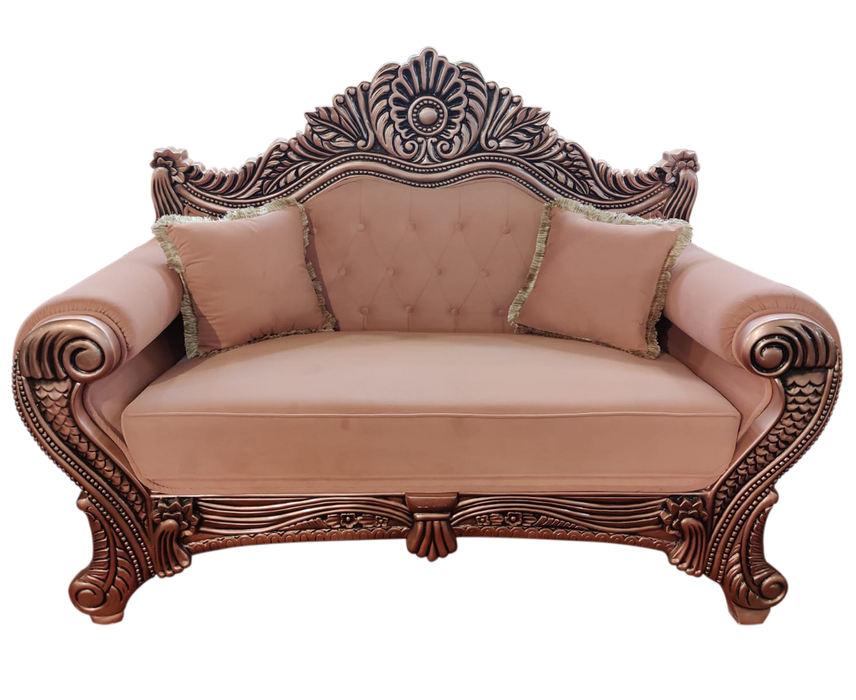 Rose Gold Couple Sofa For Wedding Decor