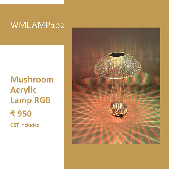 Mushroom Acrylic Lamp RGB For All Kinds  Of Decor Purposes