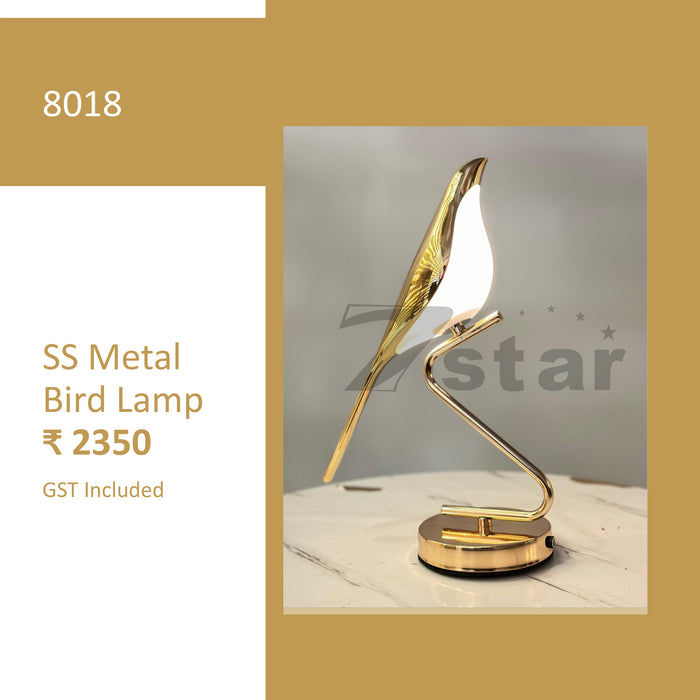 SS Metal Bird Lamp For Wedding, Event and Home Decor | Suitable For Living Room, Bedroom, Dining Room and Others