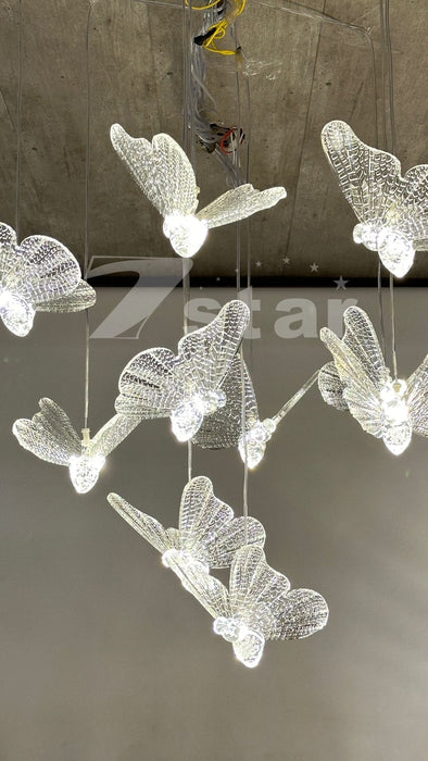 Pack Of 10 LED Acrylic Butterfly 10 Inches With Light | Competent For All Kinds of Decor