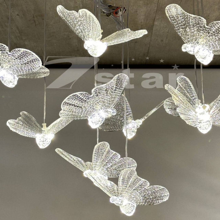 Pack Of 10 LED Acrylic Butterfly 10 Inches With Light | Competent For All Kinds of Decor