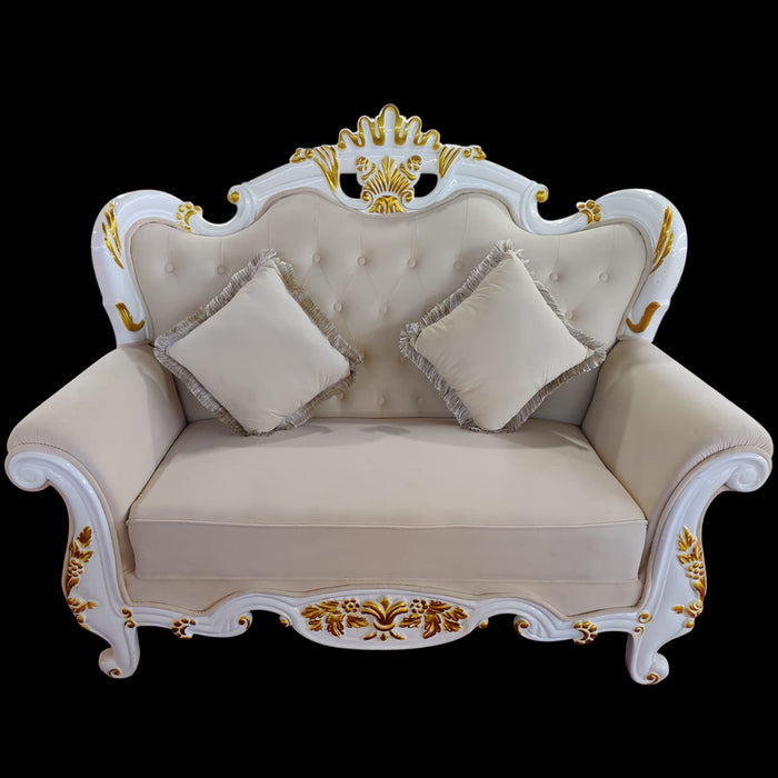 Light Peach Couple Sofa For Wedding and Banquet