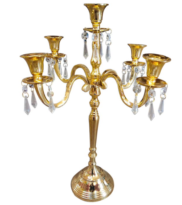 Gold Embossed Candelabra For Wedding, Home and Event Decor