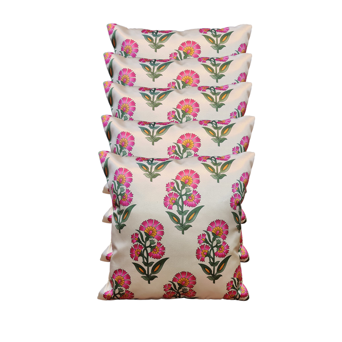 Whiteout Fabric Cushion Covers | Set Of 5 Pcs