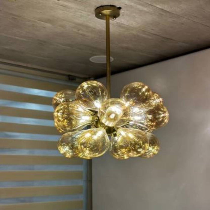 Gold Round Chandelier For All Kind Of Decor | Perfect For Home, Wedding, Event, Cafe and Restaurant
