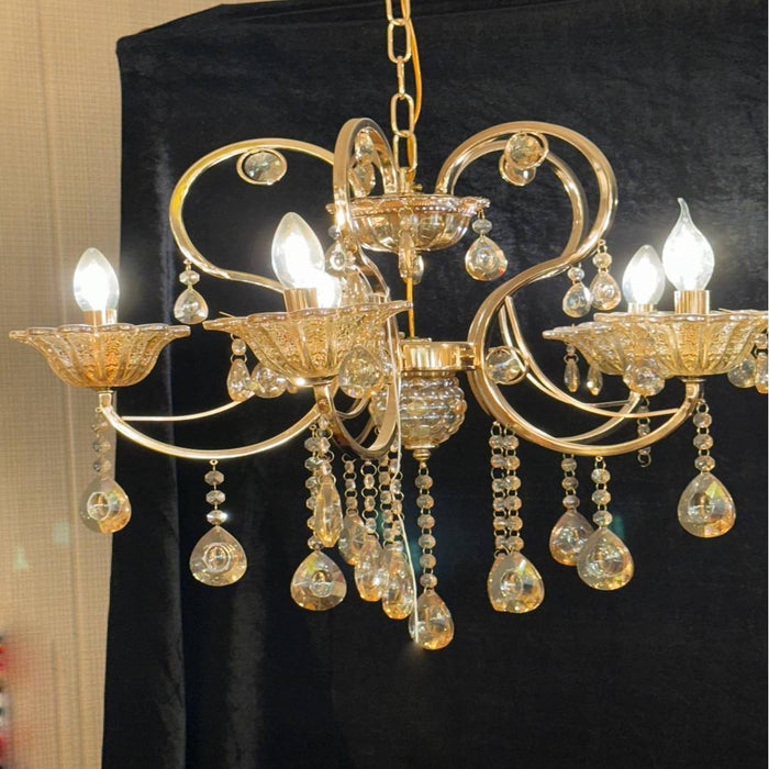Gold Crystal Chandelier For Wedding, Home and Event Decor