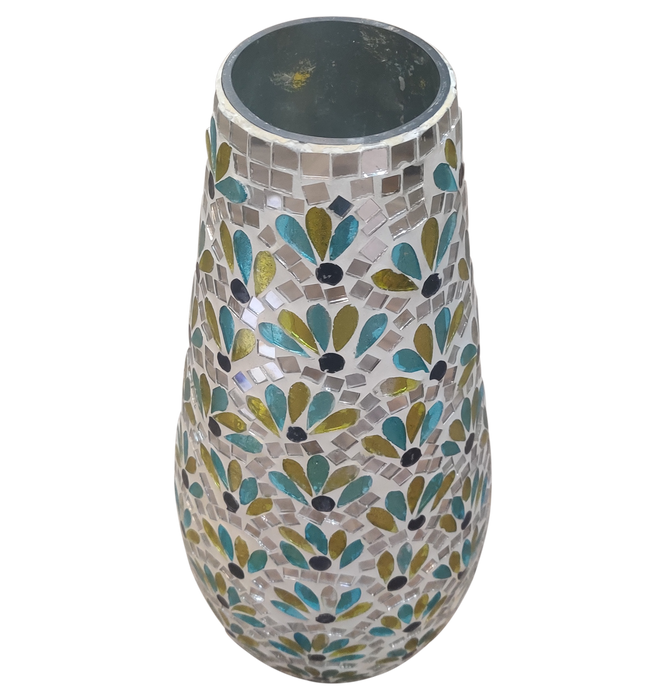 Multicolor Tafand Glass Flower Pot For Decor