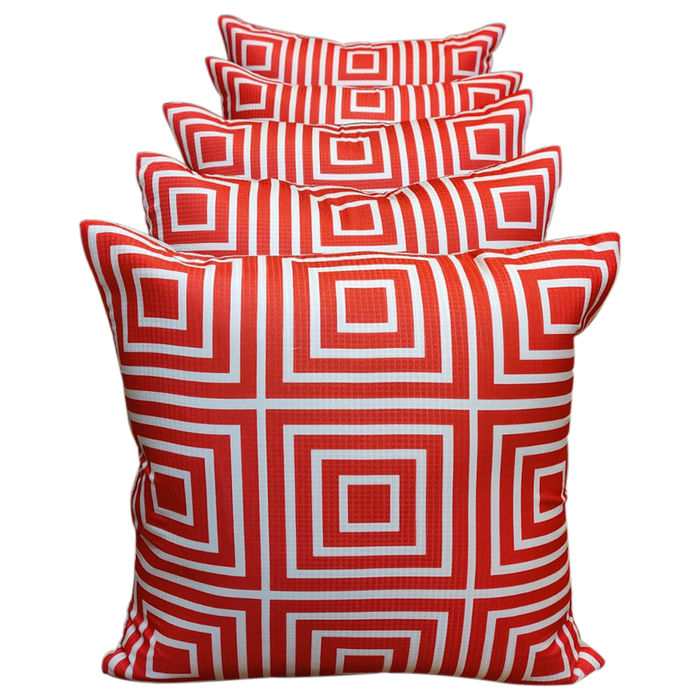 Dupion Print Fabric Cushion Covers | Set Of 5 Pcs