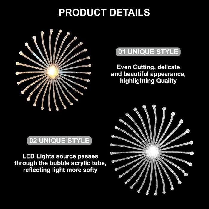 7 star DECOR Modern Crystal Chandelier Pendant Light Fixture | 10-Light Cascading Hanging Lamp with Gold Finish | Elegant Ceiling Light for Living Room, Bedroom, Wedding & Event Decor