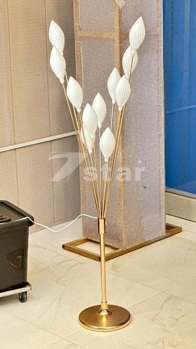 Metal Stand With Plastic Flowers | 4ft Height, Number Of Lights 11 Bulb Included