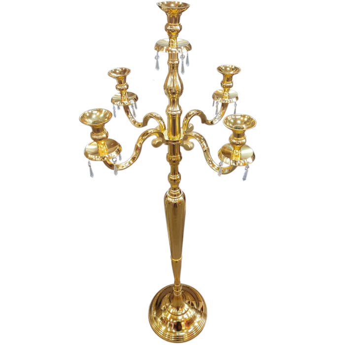 Gold Embossed Candelabra For Wedding, Home and Event Decor