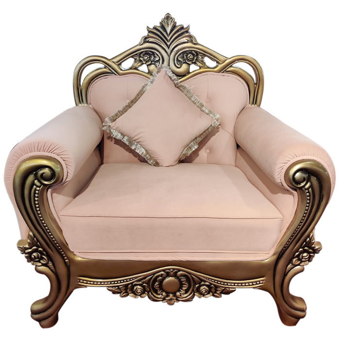 Light Pink Couple Sofa Chairs For Wedding and Decor | Set Of 2 Pcs