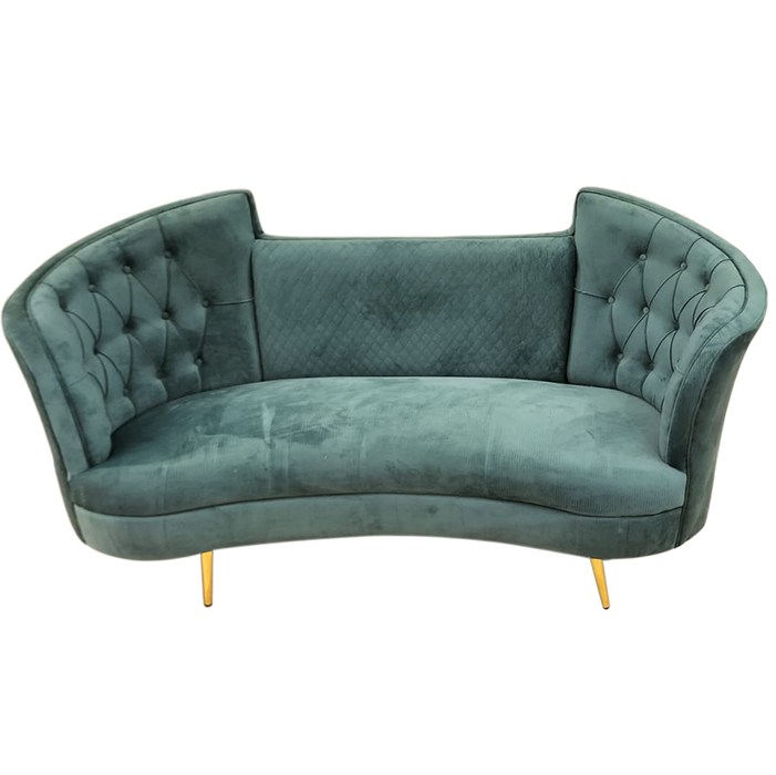Sea Green Couple Sofa For Home, Office and Event Decor