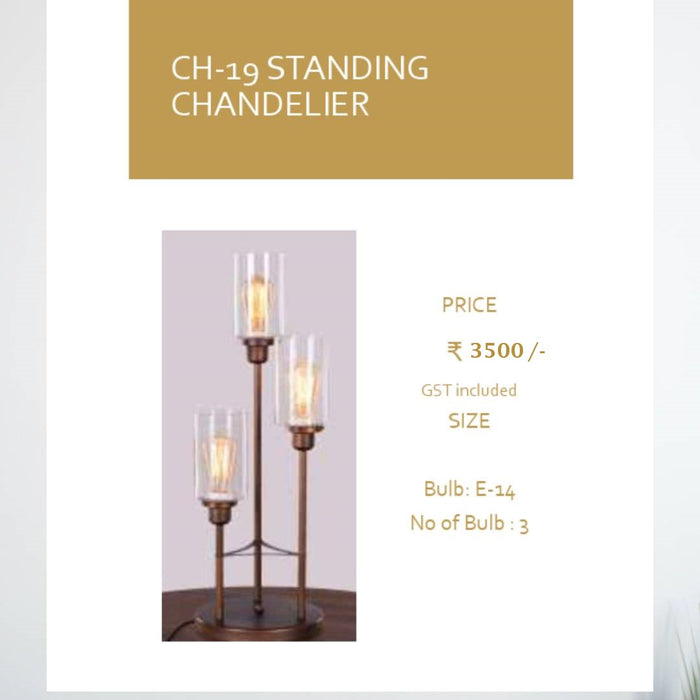 Standing Chandelier For Decor at Home, Wedding and Event