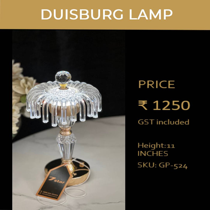 Wireless Duisburg Table Lamp For Decor at Home (Living Room, Bedroom, Dining Room), Wedding and Party Decor