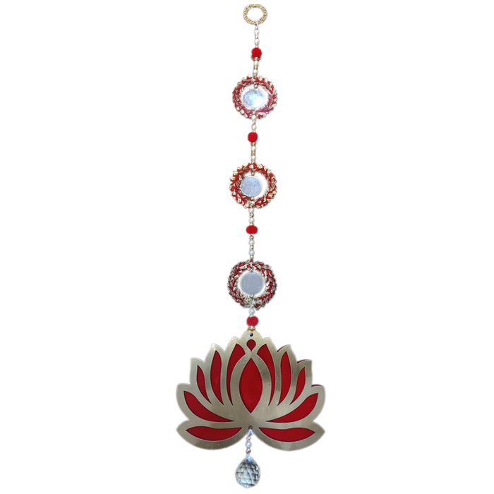 Red Lotus Hanging For Wedding, Home and Event Decor