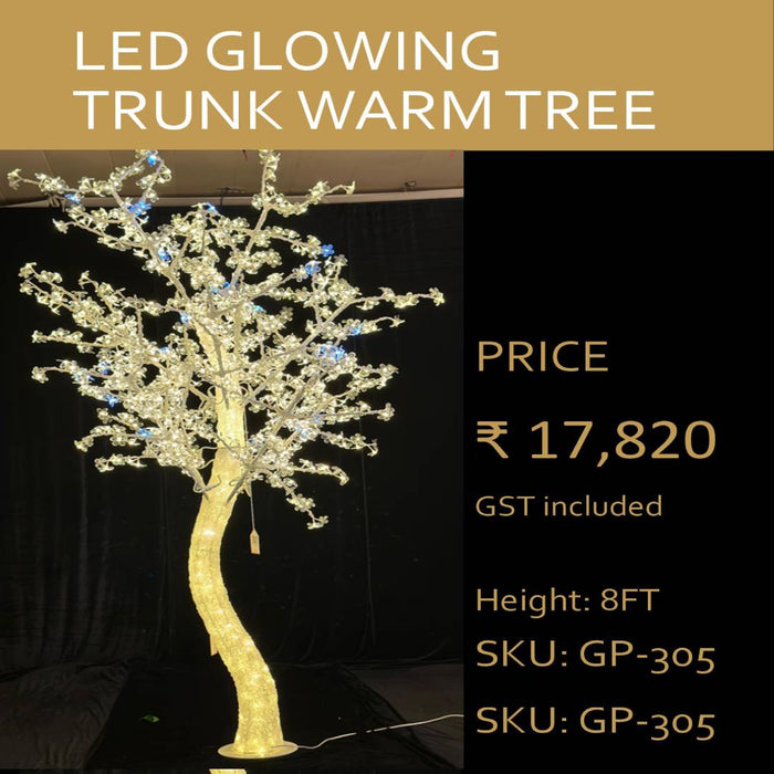 LED Glowing Trunk Warm Tree For Wedding, Event and Party Decor