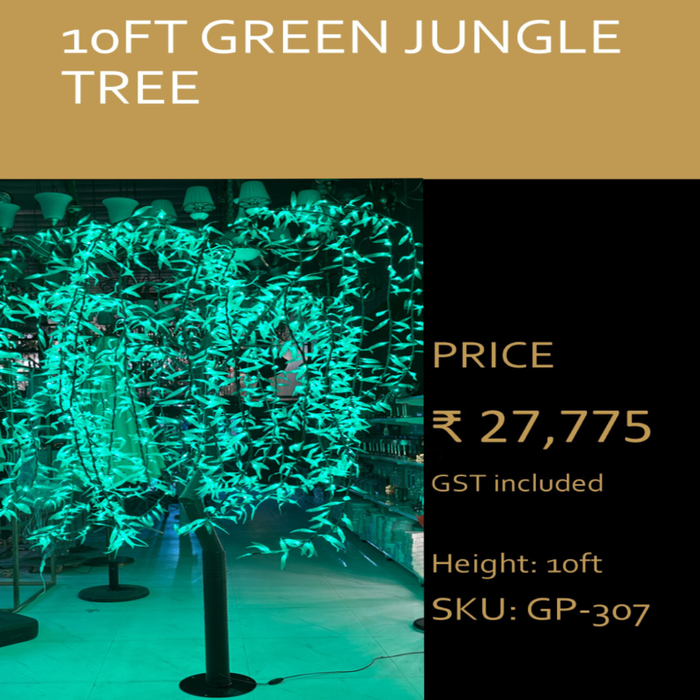 Green Jungle Tree For Decor at Wedding, Home and Event Decor
