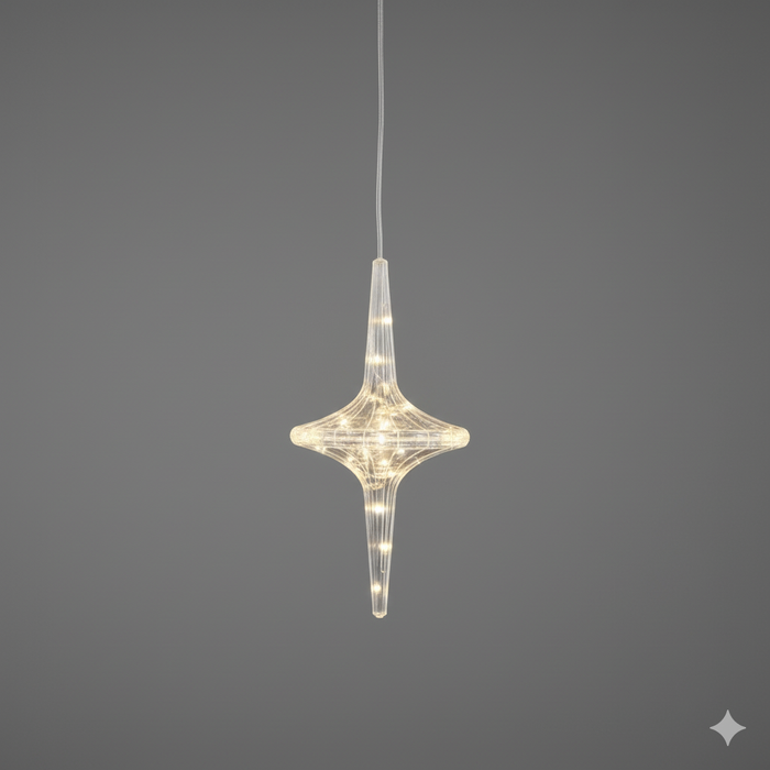 7 star DECOR Celestial Glow Starburst LED Pendant Lights (Set of 10)