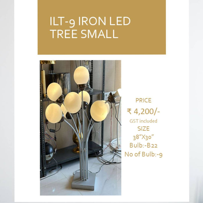 ILT-9 Iron Let Tree Small For Floor Decor at Wedding and Event