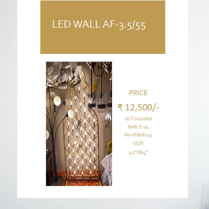 LED WALL AF-3.5/55 For Decor Prospective at Wedding and Event