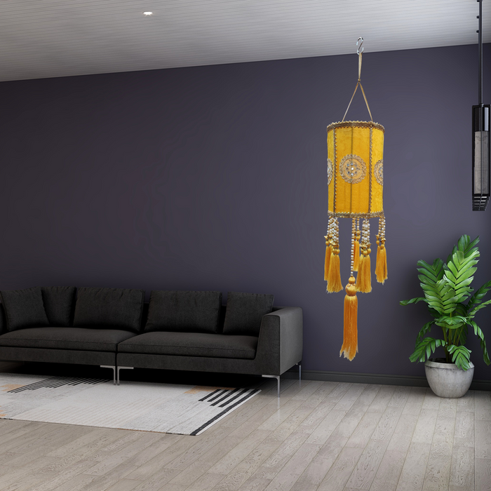 Yellow Lamp Hanging For Decor