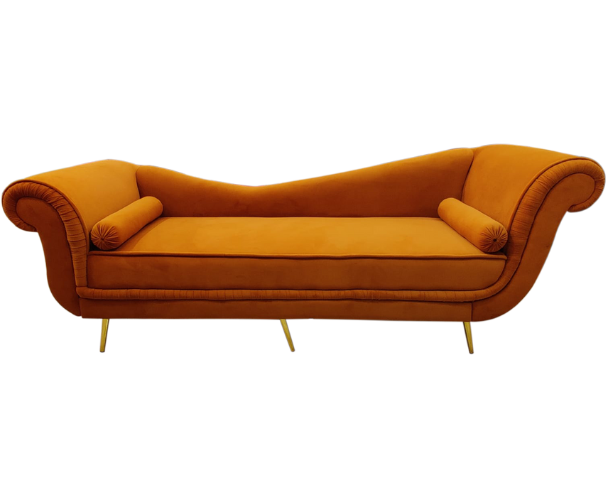 Orange Couple Sofa For Wedding Decor