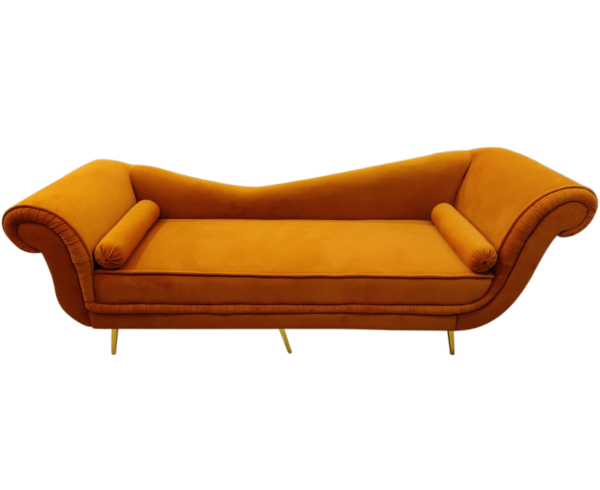 Orange Couple Sofa For Wedding Decor