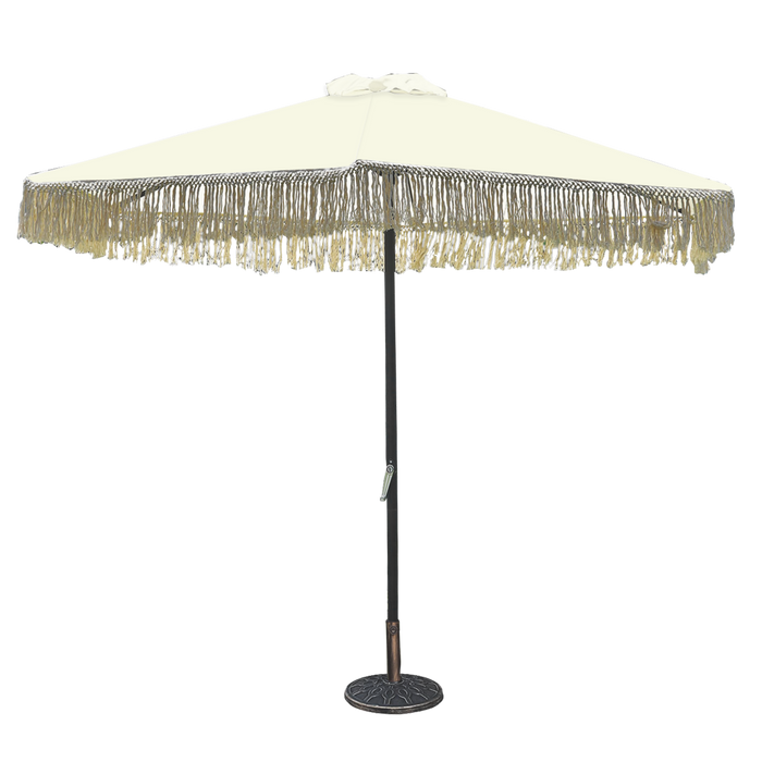 Waterproof Outdoor Umbrella, Suitable For Outdoor Decor at Garden, Toor, Event, Resort, Farmhouses, Cafe and Other Ones, Durable, (Off White)