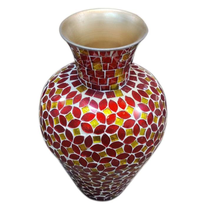 Tafand Mosaic Glass Flower Pot For Decor at Home, Wedding and Event