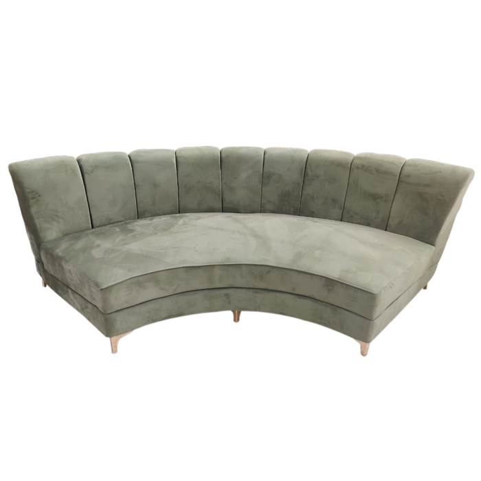 Three Seater Rounded Sofa For Wedding Decor