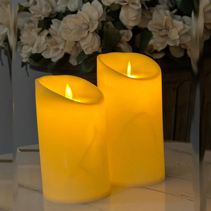 Gold Thick Pillar Candle For Decor