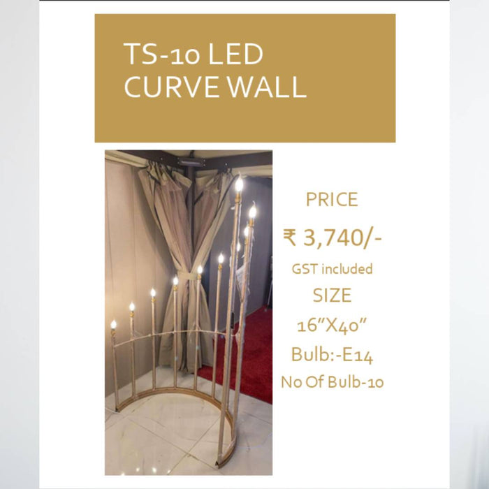 Curve Wall For Decoration | Suitable For Wedding and Event Decor