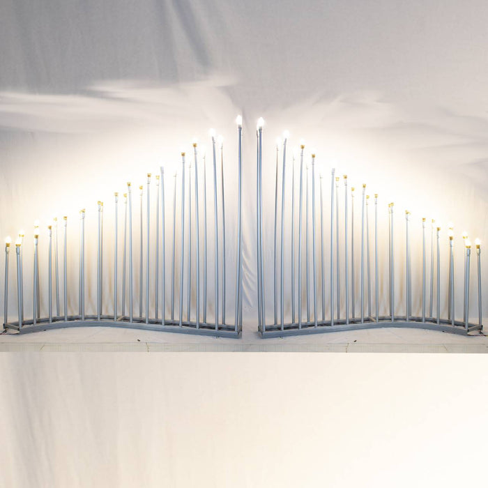 TS-14+14 Curve Candle Light Stand For Decor Purposes at Wedding and Event