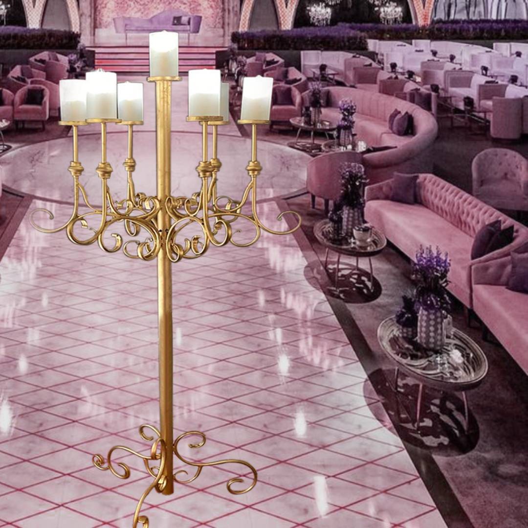 TS6+1 CANDLE LIGHT STAND For Decor at Wedding, Hotel, Restaurant, Caf